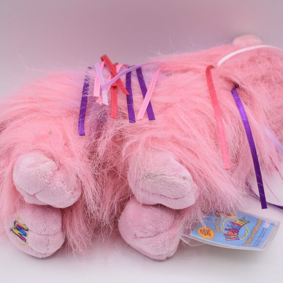 Webkinz Retired Ribbon Yorkie HM410 New w Code Pink & Purple 8” Retired Stuffed - Picture 8 of 8